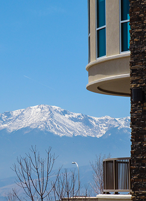 BFE's office overlooking Pike's Peak